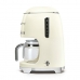 Drip Coffee Machine Smeg DCF02CREU 1050 W Retro Grey Cream