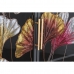 Skänk DKD Home Decor 85 x 35 x 155 cm Glas Svart Rosa Gyllene Metall Gul