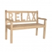 Banco DKD Home Decor Relax 120 x 44 x 87 cm Natural madera de mindi Aluminio