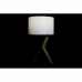 Bordslampa DKD Home Decor Svart Metall Brun Vit Tölgy 220 V 50 W 35 x 35 x 54 cm