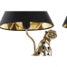 Настолна лампа DKD Home Decor Сребрист Черен Златен 26 x 26 x 46 cm Смола 220 V 50 W (2 броя)