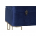 Stolička DKD Home Decor   Modrý Zlatá Kov Samet (90 x 40 x 47 cm)