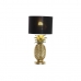 Stolná lampa DKD Home Decor Ananás Čierna Zlatá Polyester Živica 50 W (24 x 24 x 47 cm)