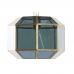 Pakabinamas apšvietimas DKD Home Decor Stiklas Mėlyna Auksinis Žalvaris 50 W (29 x 31 x 23 cm)