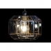 Loftslampe DKD Home Decor Krystal Blå Gylden Kobber 50 W (29 x 31 x 23 cm)