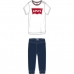 Sportsoutfit voor baby TWILL JOGGER Levi's 6EA924-001  Wit