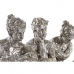 Dekoratív Figura DKD Home Decor 17 x 15 x 26 cm Hölgy Ezüst színű (3 egység)