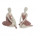 Dekorativ Figur DKD Home Decor Romantisk Balletdanser 16 x 11 x 17 cm (2 enheter)