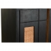 Credenza DKD Home Decor Nero Rattan Legno di mango (160 x 40 x 90 cm)