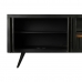 Televizoriaus baldai DKD Home Decor Juoda Rotangas Mango mediena (145,5 x 40,5 x 60 cm)