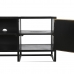 TV furniture DKD Home Decor Black Metal Wood (120 x 37 x 50 cm)