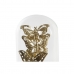 Декоративна фигурка DKD Home Decor Кристал Черен Златен Метал Пеперуди (18,5 x 18,5 x 32,5 cm)