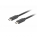 Cable USB-C Lanberg CA-CMCM-32CU-0010-BK