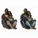 Deko-Figur DKD Home Decor Kupfer Moderne Ehepaar 12 x 10,5 x 12 cm (2 Stück)