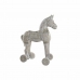 Dekorativ figur DKD Home Decor 8424001847884 Hest Ældet overflade Gylden Hvid Jern Albasiatræ (42 x 22 x 49 cm)