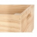 Boîte de rangement Bois de pin Marron naturel (30 x 30 x 30 cm)