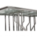 Dining Table DKD Home Decor Silver Crystal Steel (180 x 90 x 75 cm)