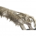 Figura Decorativa DKD Home Decor Champanhe Alumínio Cinzento escuro Duas cores Crocodilo (55 x 26 x 39 cm)