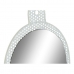 Seinapeegel DKD Home Decor Valge Roosa Metall Kristall 22 x 1,5 x 40 cm (2 Ühikut)