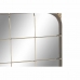 Стенно огледало DKD Home Decor Черен Метал Златен (45.5 x 7.5 x 55 cm)
