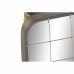 Стенно огледало DKD Home Decor Черен Метал Златен (45.5 x 7.5 x 55 cm)