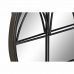 Sieninis veidrodis DKD Home Decor Juoda Metalinis (76 x 4 x 76 cm)