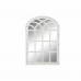 Стенно огледало DKD Home Decor Бял Кристал Дървен MDF (81 x 3 x 121.5 cm)