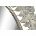 Lustro ścienne DKD Home Decor Lustro Szampan Metal Liść roślin (69 x 3,5 x 98,5 cm)
