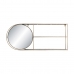 Specchio da parete DKD Home Decor Specchio Dorato Metallo Moderno (80 x 13 x 35 cm)