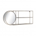 Specchio da parete DKD Home Decor Specchio Dorato Metallo Moderno (80 x 13 x 35 cm)