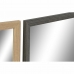 Nástenné zrkadlo DKD Home Decor 56 x 2 x 76 cm Sklo Prírodná Sivá Gaštanová Biela polystyrén (4 Kusy)