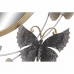 Väggspegel DKD Home Decor 75 x 6,5 x 73 cm Glas Gyllene Metall Fjärilar Malva-färg