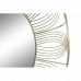 Veggspeil DKD Home Decor Gyllen Metall (60 x 4 x 60 cm)