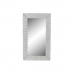 Stensko ogledalo DKD Home Decor Kristal MDF Bela protja Cottage (87 x 147 x 4 cm) (87 x 4 x 147 cm)