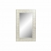 Zidno ogledalo DKD Home Decor Bijela Drvo Manga rombi (154 x 4 x 92 cm)
