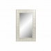 Sieninis veidrodis DKD Home Decor Balta Mango mediena Rombas (154 x 4 x 92 cm)