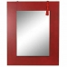 Sieninis veidrodis DKD Home Decor Veidrodis Eglė Raudona Juoda MDF (70 x 2 x 90 cm)