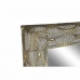 Стенно огледало DKD Home Decor Кристал Златен Метал (45 x 5,5 x 180 cm)