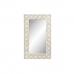 Nástěnné zrcadlo DKD Home Decor Zrcadlo Bílý mangové dřevo Kosočtverce (154 x 4 x 92 cm)