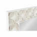 Sieninis veidrodis DKD Home Decor Veidrodis Balta Mango mediena Rombas (154 x 4 x 92 cm)