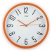 Sieninis laikrodis Versa Spalvotas Oranžinė Plastmasinis Fusion 4,6 x 30 x 30 cm