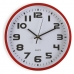 Стенен часовник Versa Червен Пластмаса 4,2 x 30,5 x 30,5 cm