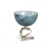 Декор для центра стола DKD Home Decor Стеклянный Серебристый Синий Алюминий (24 x 24 x 26 cm)