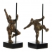 Figurine Décorative DKD Home Decor 20 x 10 x 31 cm Doré Aluminium Bois de manguier Danseuse Classique Moderne
