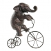 Dekorativ Figur DKD Home Decor Metall Harpiks Elefant (30 x 12 x 37 cm)