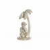 Figura Decorativa DKD Home Decor 8424001749805 15 x 12 x 29 cm Branco Resina Macaco Tropical Decapé