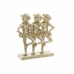 Decoratieve figuren DKD Home Decor FZ-91957 Grijs Gouden Hars Rechthoekig Koloniaal Modern Aap 23 x 9,5 x 24 cm