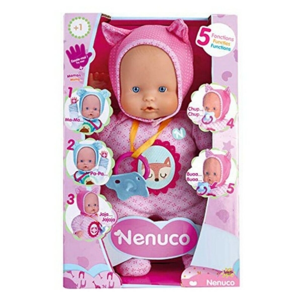 Haalbaar Carry Binnenwaarts Babypop Nenuco Little Fox Famosa (30 cm) Roze | Koop tegen groothandelsprijs