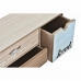 Кутия за бижута DKD Home Decor 34 x 13 x 16 cm Дървен Кафяв цвят тюркоаз