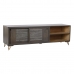 Televizoriaus baldai DKD Home Decor Metalinis Ruda Mango mediena 160 x 40 x 50 cm